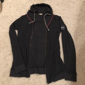 Gray Roxy Zip Up